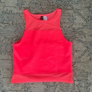 H&M Neon Pink Crop Top